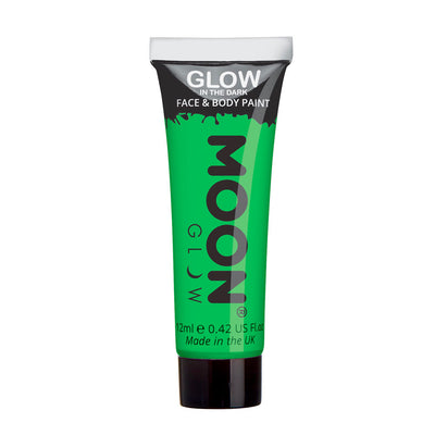 Moon Creations Glow In The Dark Face & Body Paint - Green