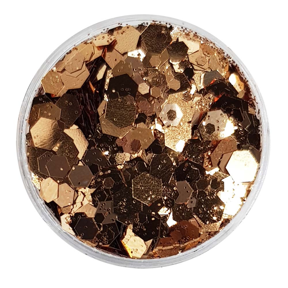 Rose Gold Festival Glitter (Metallic Chunky Glitter Mix) - Goldilocks & The 3 Bears