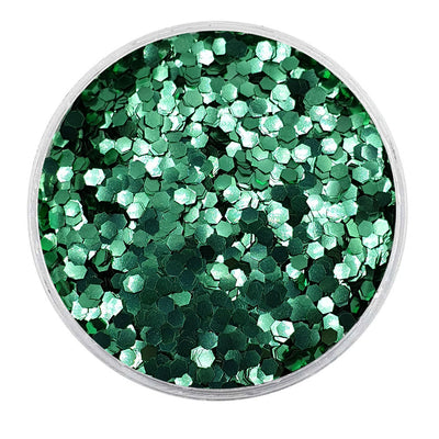 MUOBU Biodegradable Green Glitter - Mini Hexagon Metallic Glitter