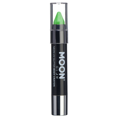 Moon Glow Neon UV Body Crayon - Glitter Green