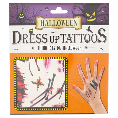 Halloween Hand Tattoos - Nails & Stitches