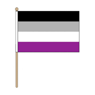 Asexual Pride Hand Held Flag (22.5cm x 15cm)