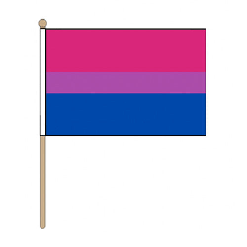 Bisexual Pride Hand Held Flag (22.5cm x 15cm)