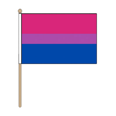Bisexual Pride Hand Held Flag (22.5cm x 15cm)