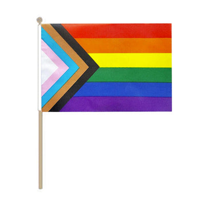 Progress Pride Hand Held Flag (22.5cm x 15cm)