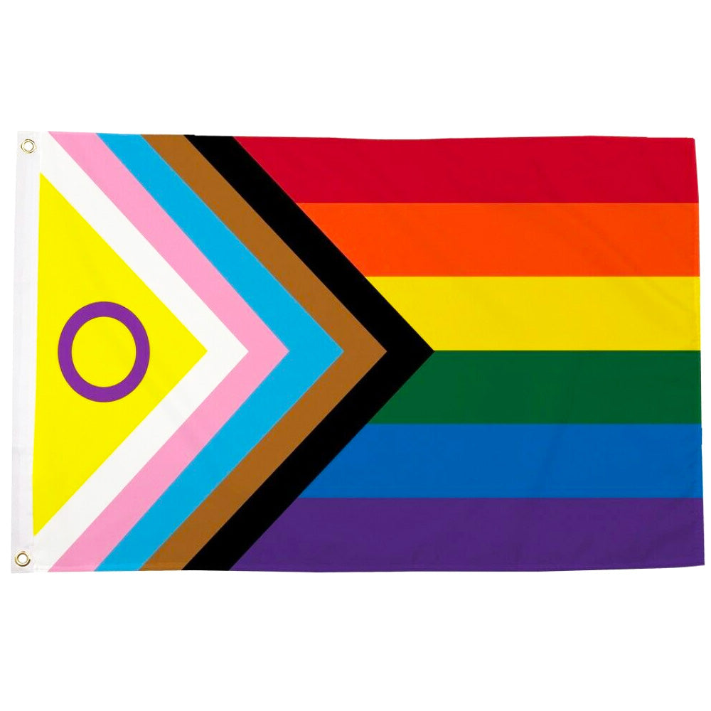 Intersex Progress Pride Flag 5ft X 3ft Premium Festivalglitter