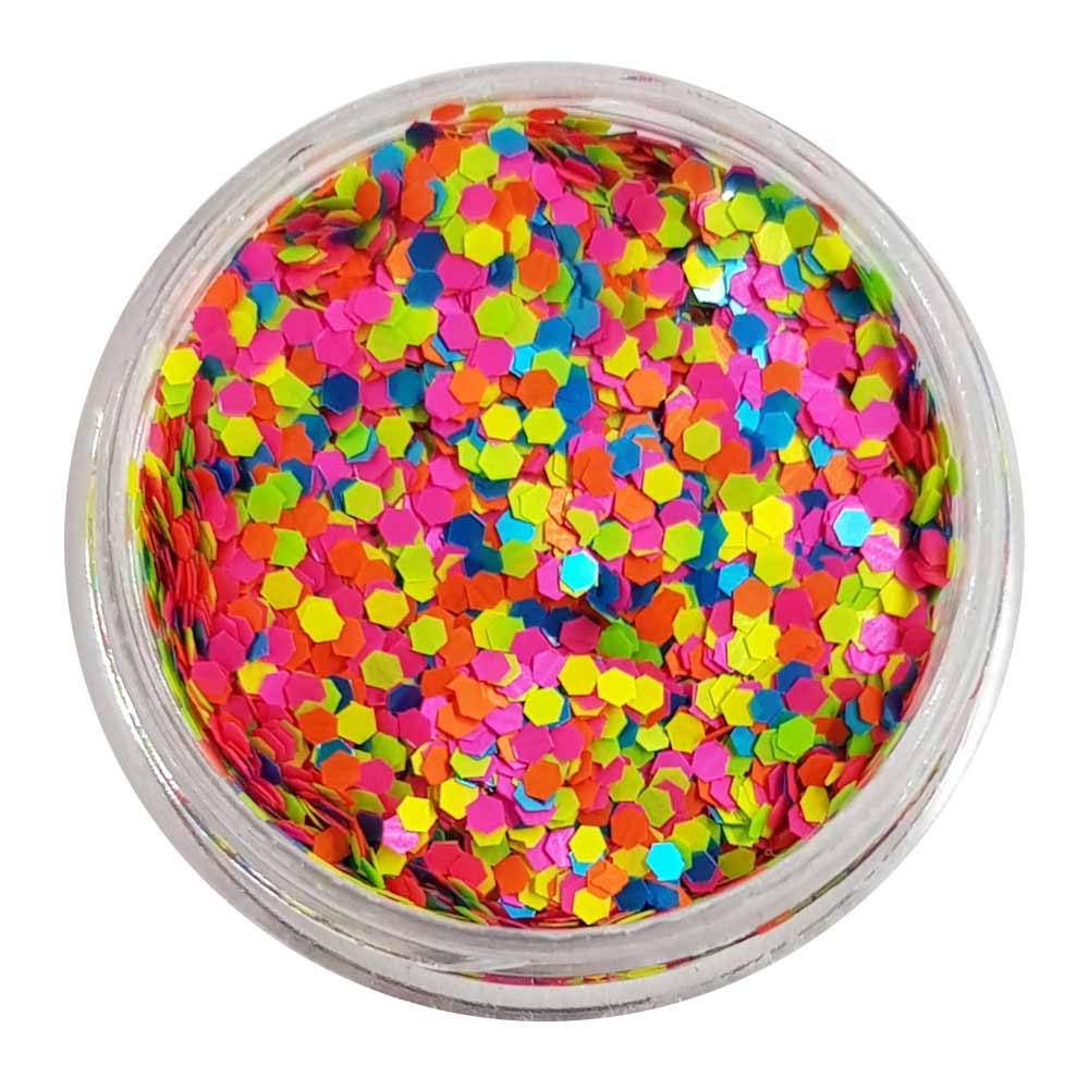 Jelly Bean - Mixed UV Mini Hexagon Glitter