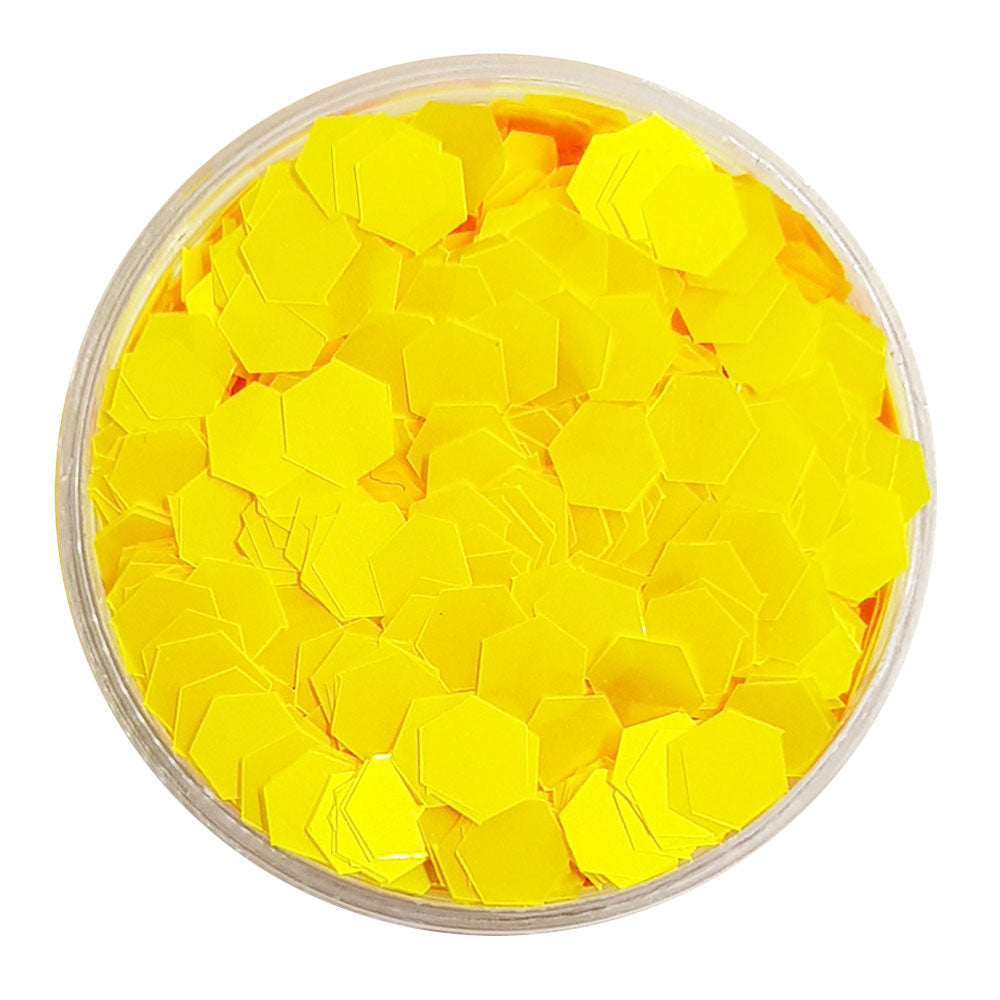 Yellow Large Flake Glitter (Neon UV Glitter) - Yellow Peril