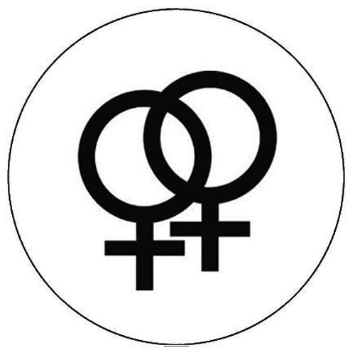 Lesbian Symbol Small Pin Badge