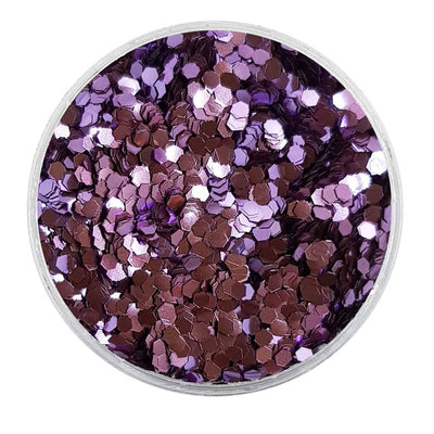 MUOBU Biodegradable Lilac Glitter - Mini Hexagon Metallic Glitter