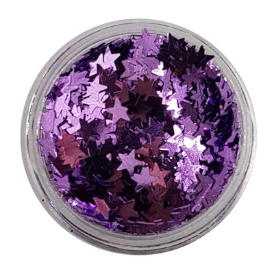 ChiChi Loves A Kiki - Lilac Metallic Glitter Stars