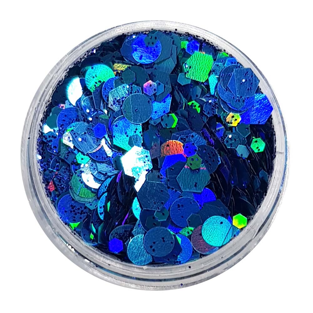 Mermaid Blue Festival Glitter (Holographic Chunky Glitter Mix) - Mermaid Blue
