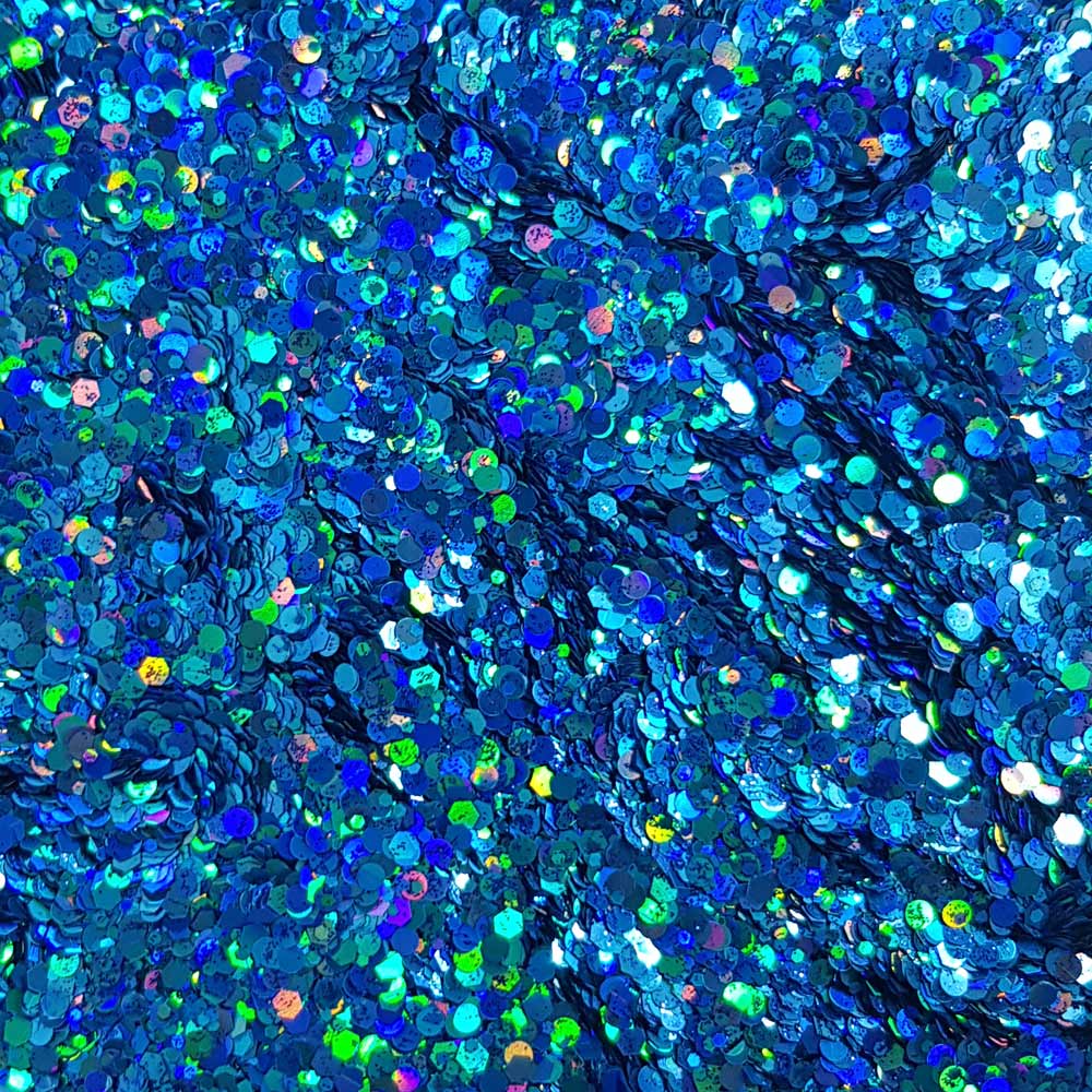Mermaid Blue Festival Glitter (Holographic Chunky Glitter Mix) - Mermaid Blue
