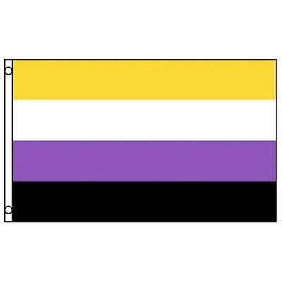 Non Binary Pride Flag (3ft x 2ft Premium)