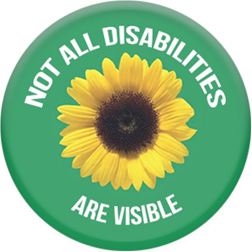 Not All Disabilities Are Visible Small Pin Badge