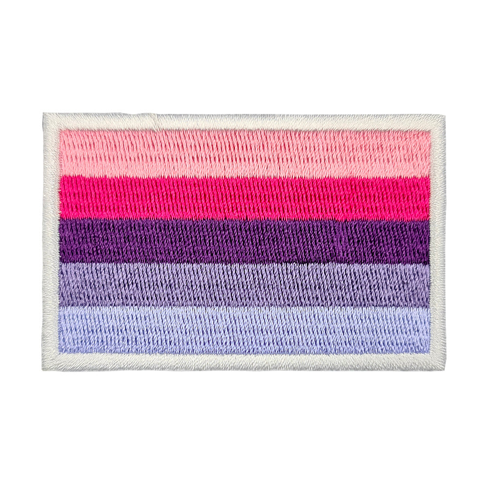 Omnisexual Pride Flag Rectangular Embroidered Iron-On Festival Patch