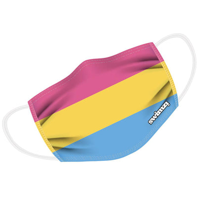 Pansexual Flag Twin Layer Face Mask