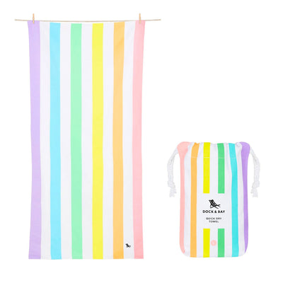 Gay Pride Rainbow Pastel Beach Towel Extra Large