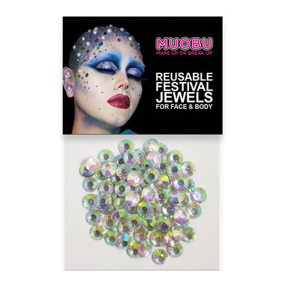 Pearl Diamontes - Face & Body Gems 6mm
