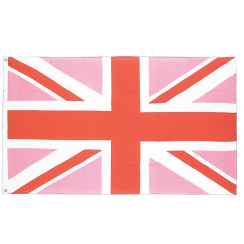 Gay Pride Pink Union Jack Flag (3ft x 5ft)