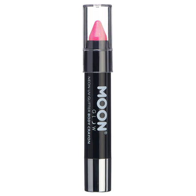 Moon Glow Neon UV Body Crayon - Glitter Hot Pink