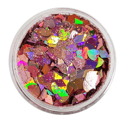 Pastel Pink Festival Glitter (Holographic Chunky Glitter Mix) - Pixie Love