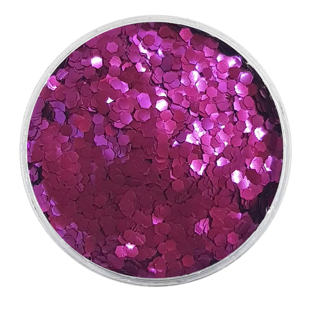 MUOBU Biodegradable Purple Glitter - Mini Hexagon Metallic Glitter