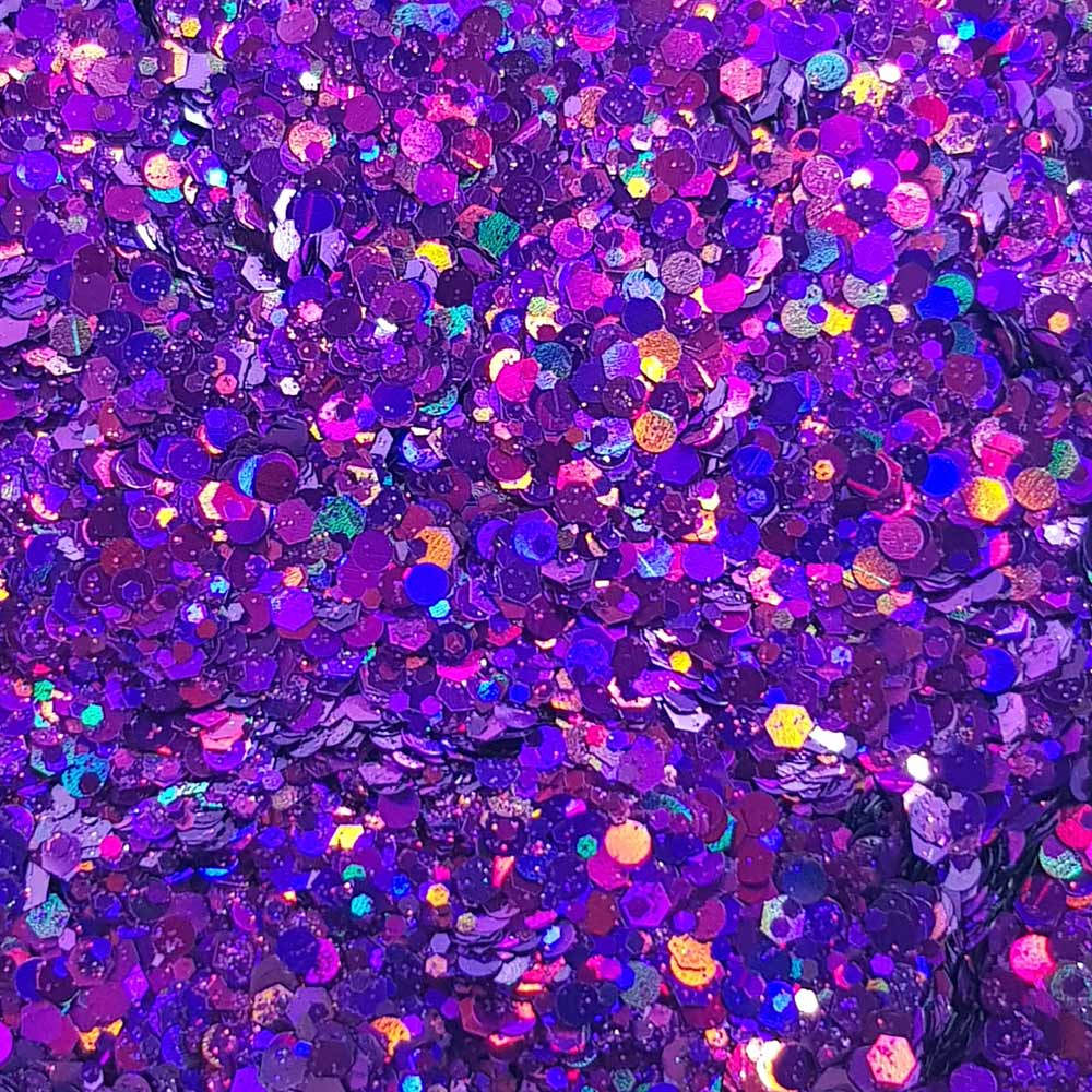 Purple Festival Glitter (Holographic Chunky Glitter Mix) - Purple Passion