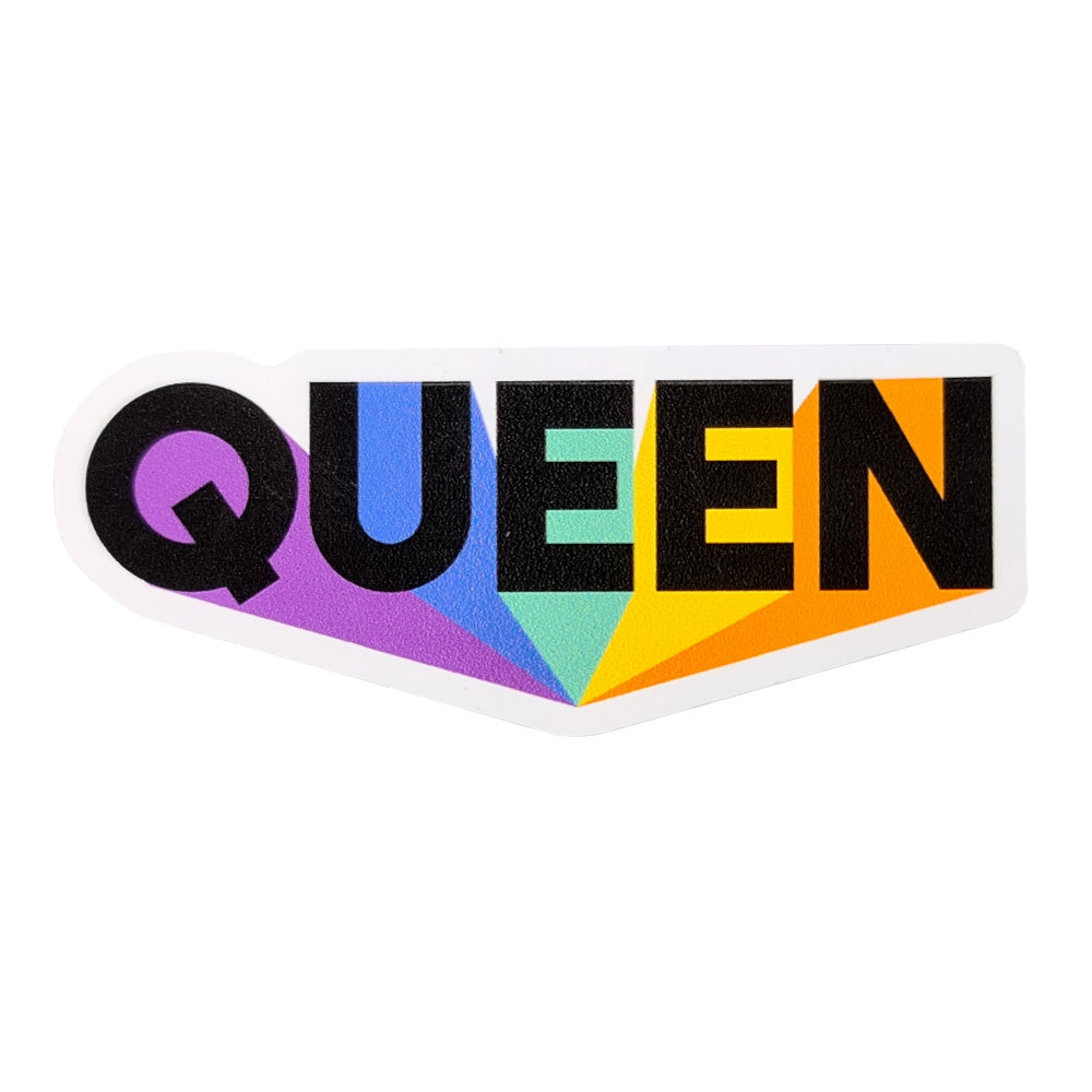 Queen Vinyl Waterproof Sticker – www.festivalglitter.co.uk