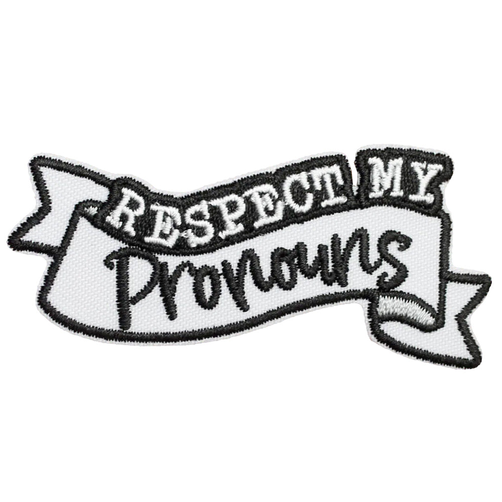 Respect My Pronouns Iron-On Festival Patch