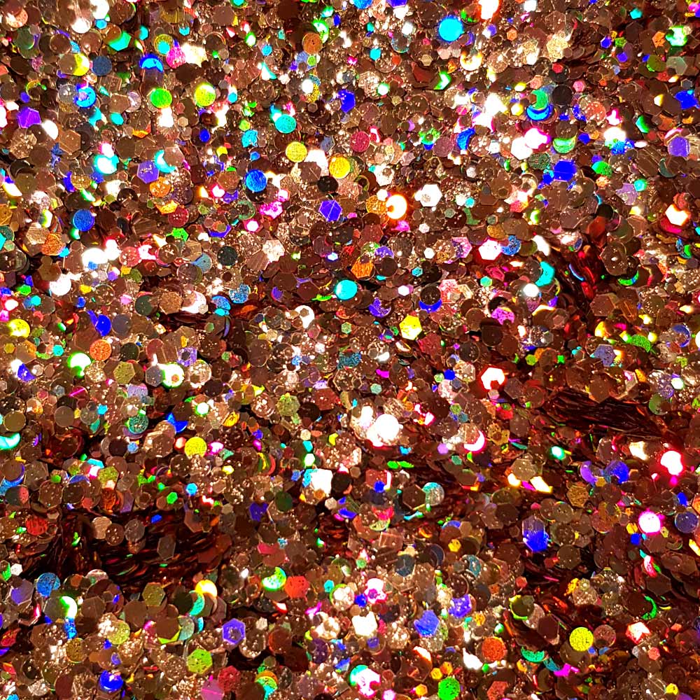 Hemway Premium Ultra Sparkle Glitter Multi Purpose Metallic Flake For Arts Crafts Nails Cosmetics Resin Festival Face Hair - Rose Pink - Super Chunky (1/8" 0.125" 3mm) 100g / 3.5oz