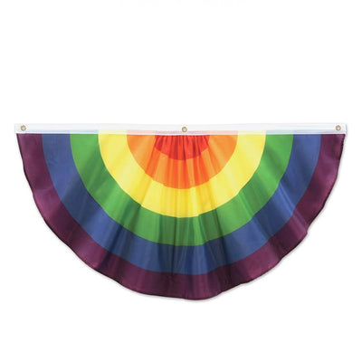 Gay Pride Rainbow Flag Cloth Large Semi Circle Bunting