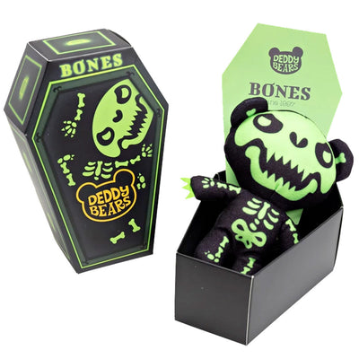 Deddy Bears - Small Plush Toy In Coffin - Bones