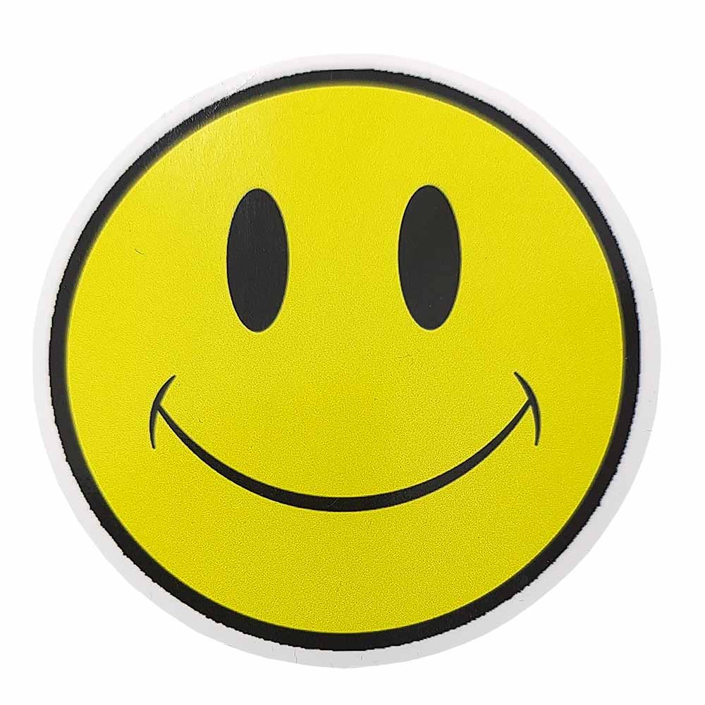 Smiley Face Vinyl Waterproof Sticker