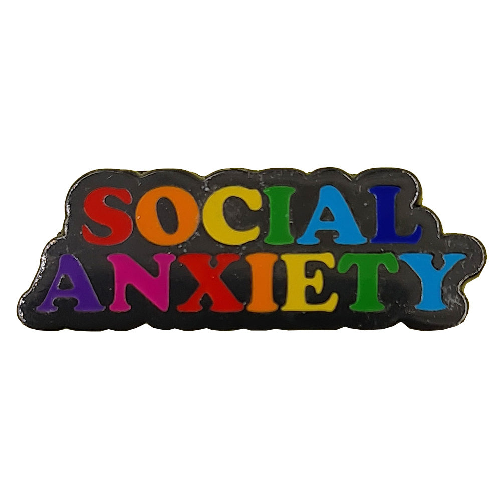 Social Anxiety Enamel Pin