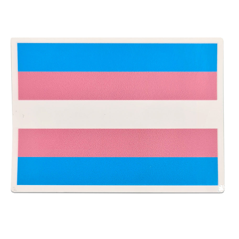 Transgender Flag Rectangle Vinyl Waterproof Sticker