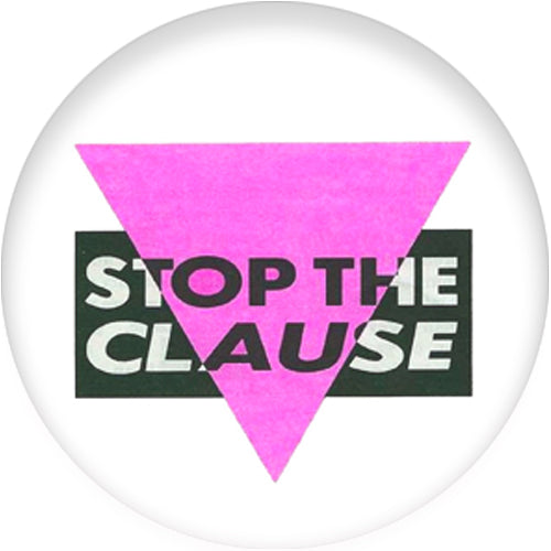 Stop The Clause Small Pin Badge