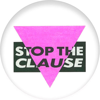 Stop The Clause Small Pin Badge