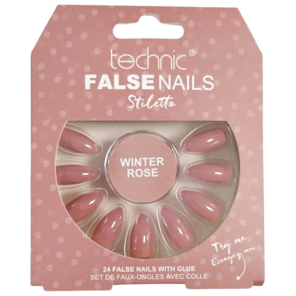 Technic False Nails - Stiletto Winter Rose