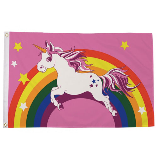 Unicorn Rainbow Flag (5ft x 3ft Premium)