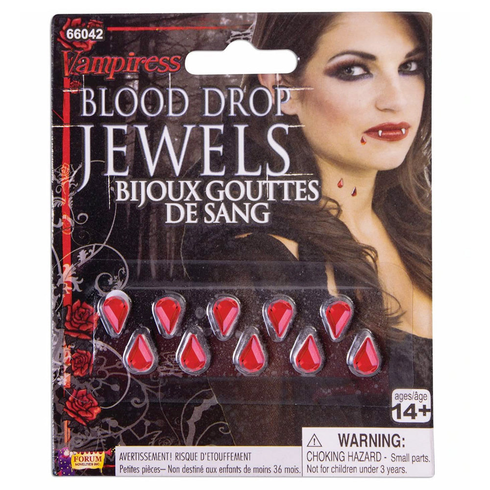 Vampiress Adhesive Blood Drop Jewels