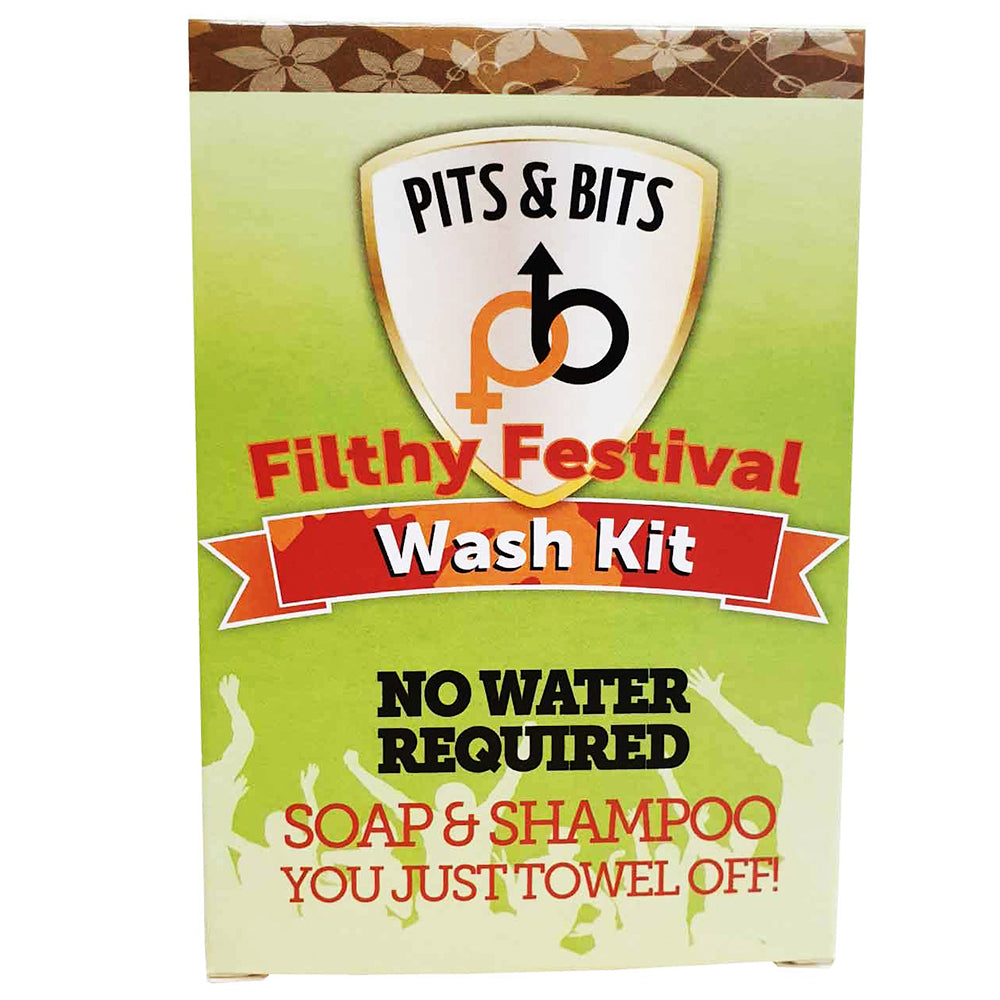 Pits & Bits Filthy Festival Wash Kit - No Water Required
